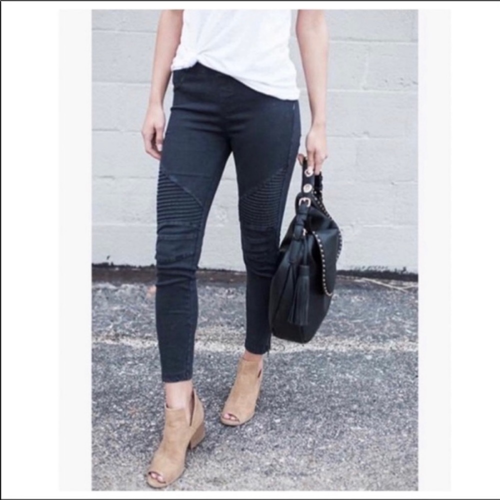 Beulah Moto Jeggings - Size Small, Black